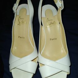 White Leather And Natural Cork