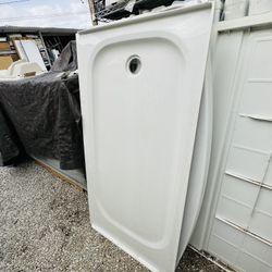 American standard shower base half price $189  have one dent and small cut easy to fix clean on the back no cracks no dents in the back please massage