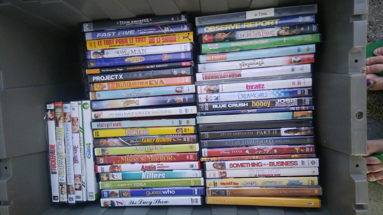 100s of DVDs $1.00 each