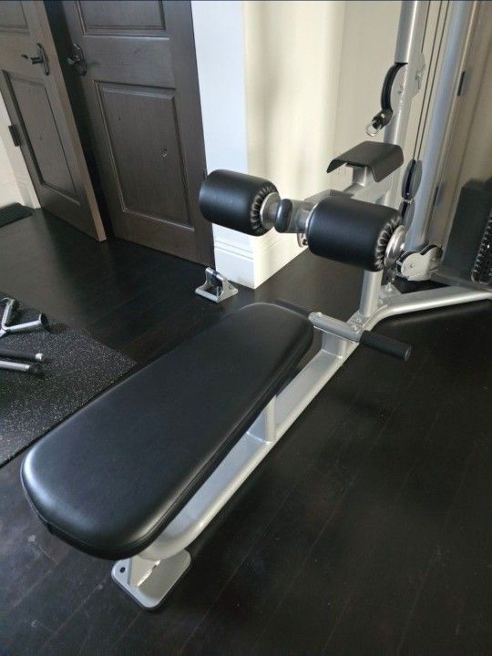 Precor Dual Lat Pull Down / Seated Row Commercial Gym Equipment Exercise Fitness Weight Machine