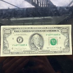 Rare old 100 dollar bill !
