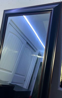 Large Full Body Mirror Black Frame