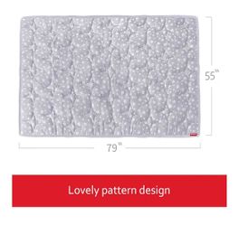 NEW Moonsea Baby Play Mat 74” x 50” – Gray Stars