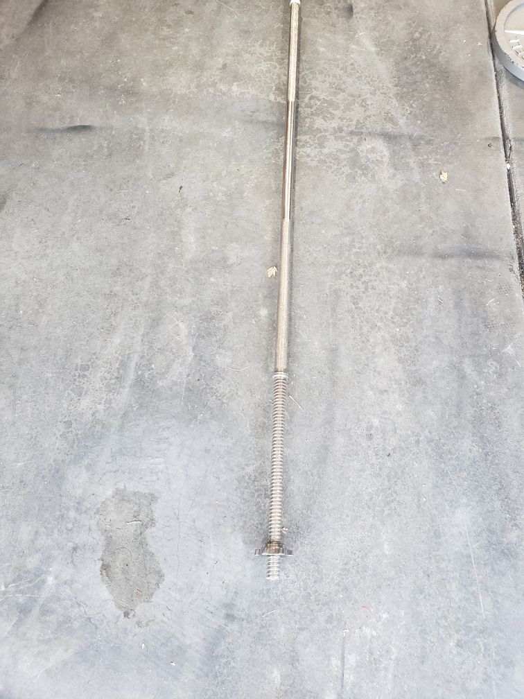 Rare 6ft spin locks weights bar