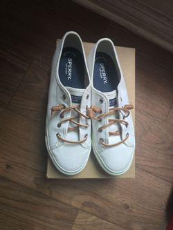 Sperry Top-Sider White Canvas Sneakers