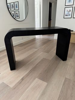 Modern Black Arched Console Table, 54"