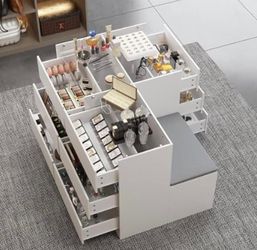 Homsee Wardrobe Armoire Closet with Bench