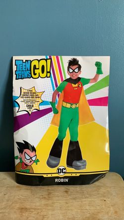 HALLOWEEN DC TEEN TITANS GO ROBIN KIDS SIZE LARGE COSTUME