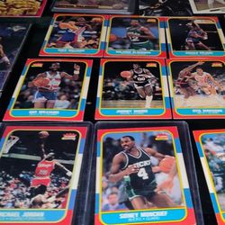 1986 Fleer Basketball Cards 9 In All All Original Except Michael Jordan Reprint .