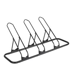 3 Bicycles Floor Parking Rack Stand MTB Road Bike Indoor Garage Storage