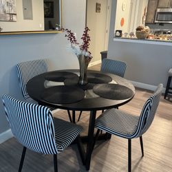 4 Chairs And Dining Table