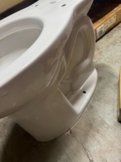 19” American standard elongated toilet bowl