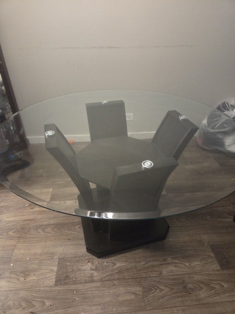 Glass dining Room Table