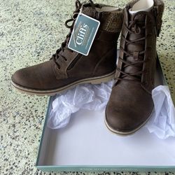 Women’s Brown Combat Ankle Boot