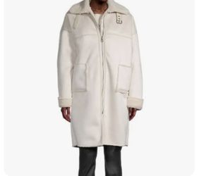 Ana L White /off-white Fur Coat 
