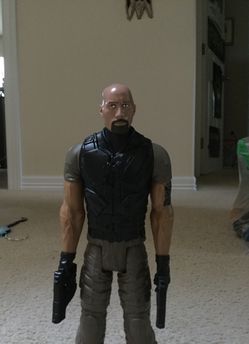 The rock action figure