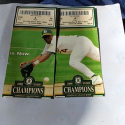 Two Used Ticket Stubs