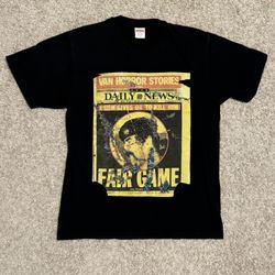 Supreme Dash Snow FW16 Van Horror Stories T-Shirt Men’s L Black Fair Game