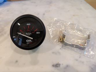 Sierra 57903P Amega 80 PSI Oil Pressure Gauge Kit