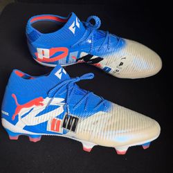 PUMA White-Ultra Blue-Feather Gray-PUMA Black-Glowing Red