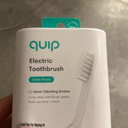 Quip Green Plastic Adult Electric Toothbrush New In Box