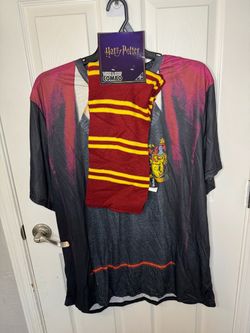 New Harry Potter Gryffindor T-Shirt & Scarf Combo Men’s 3X