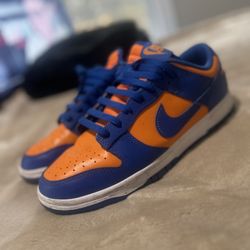 Size 10 Nike Dunk Lows “KNICKS” - Worn