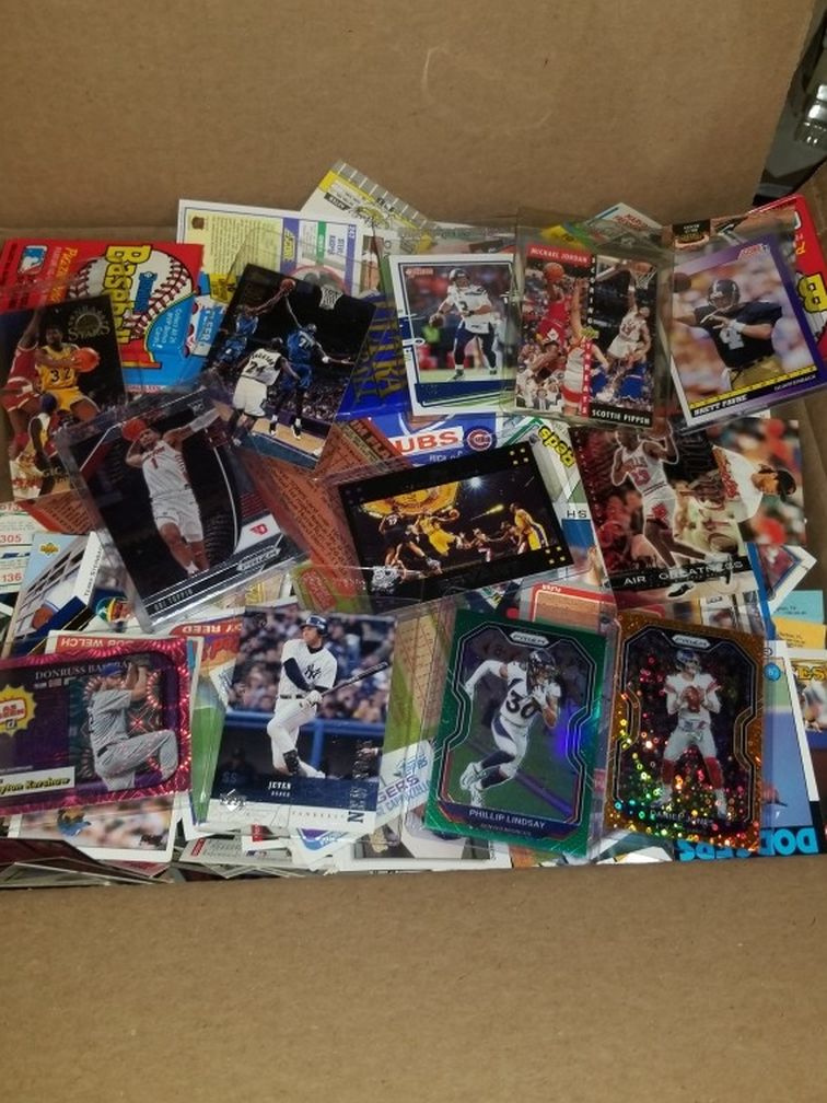 Sports cards- huge basketball cards , football cards , baseball cards around 20lbs, packs unopened. Lot #16