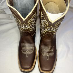 Brand New Kids Country Leather Boots