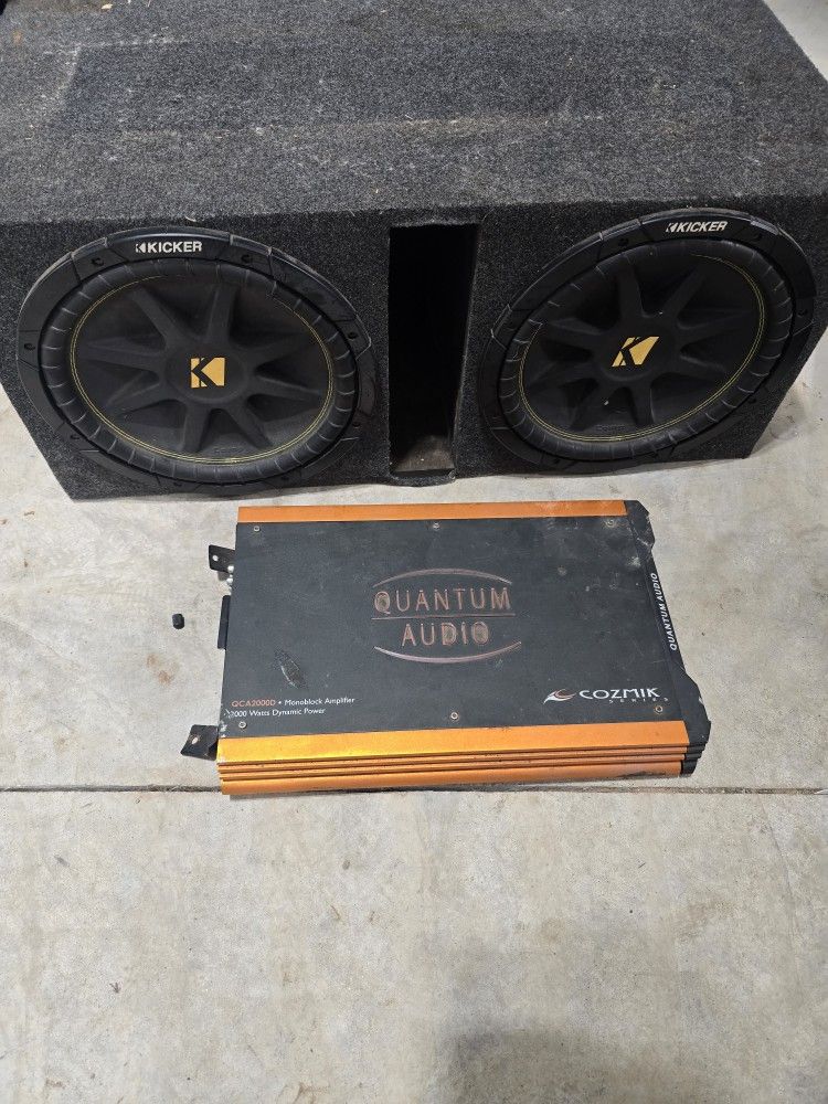 Kicker 12s And 2k Amp 
