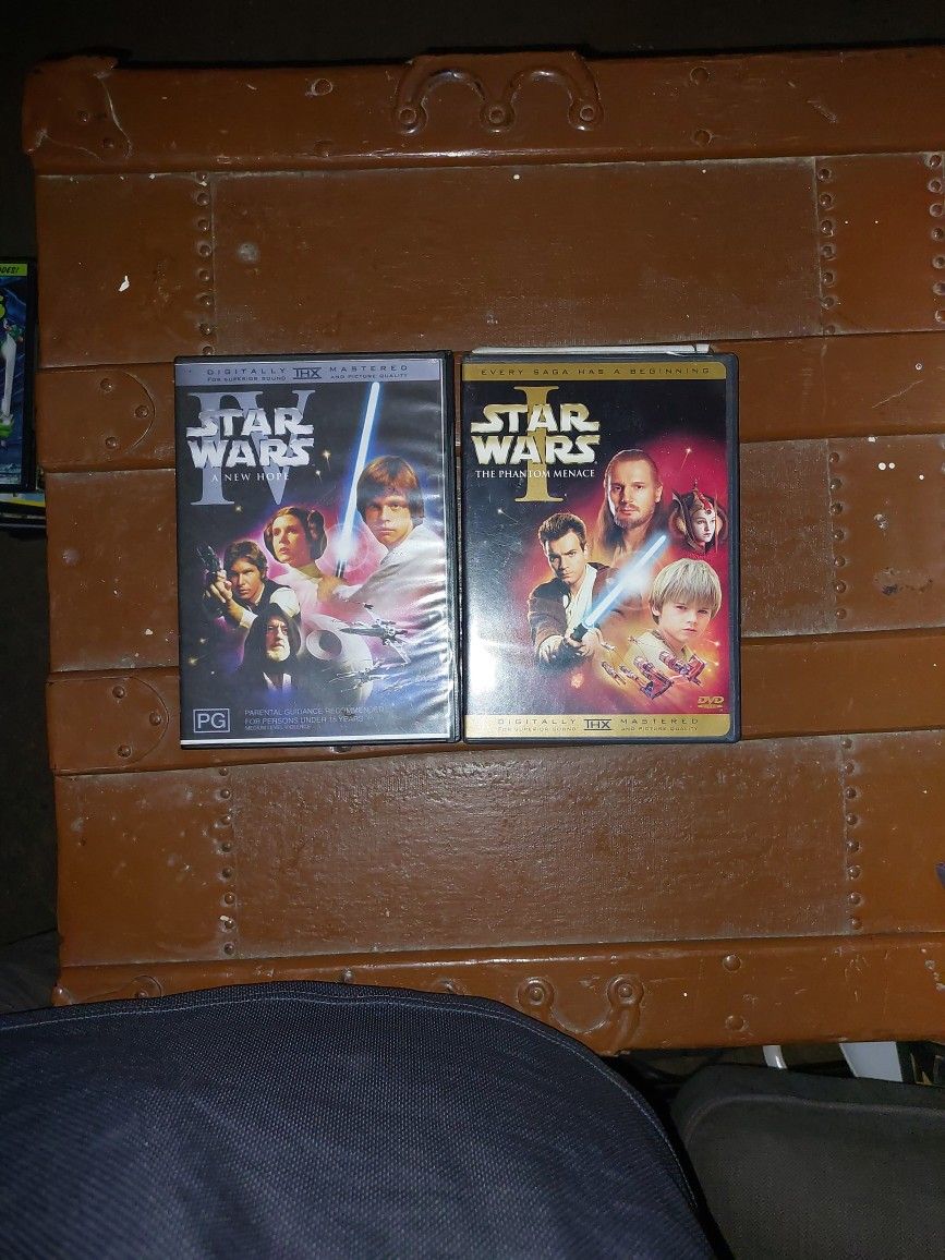 2 Star Wars Episodes A New Hope and The Phantom Menace