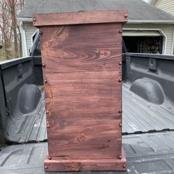 Hand Crafted Cabin / Country Style Hand Crafted Trash Can