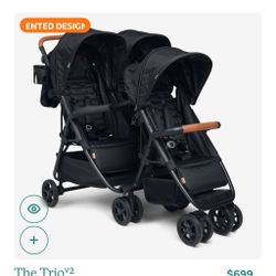 Triple Stroller Zoe Brand. 