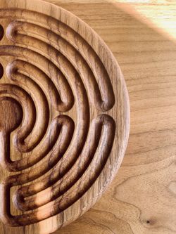 Mini Wooden Labyrinth