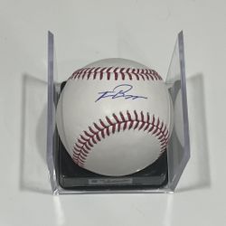 Travis Bazzana Autographed Baseball Cleveland Guardians 