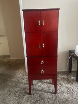 Gold & Silver Safekeeper Deluxe Jewelry Armoire