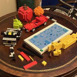 Lego Random Lot Orange Apple Red Sea Blue Racing Car Others