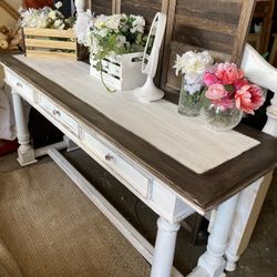 George’s. Vanity Set  Real Wood 3 Drawer , 70”x20