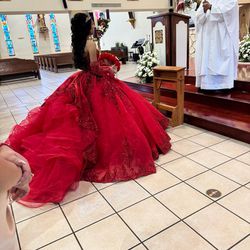 Red Quinceañera Dress 