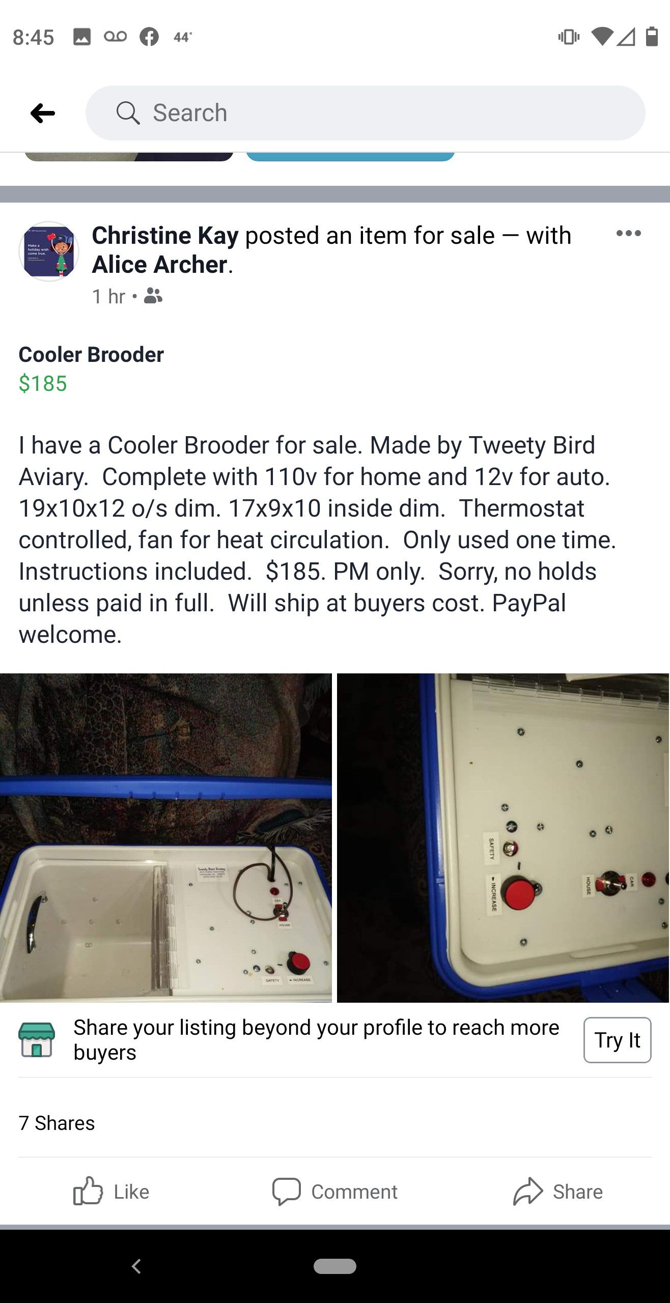 Portable Brooder