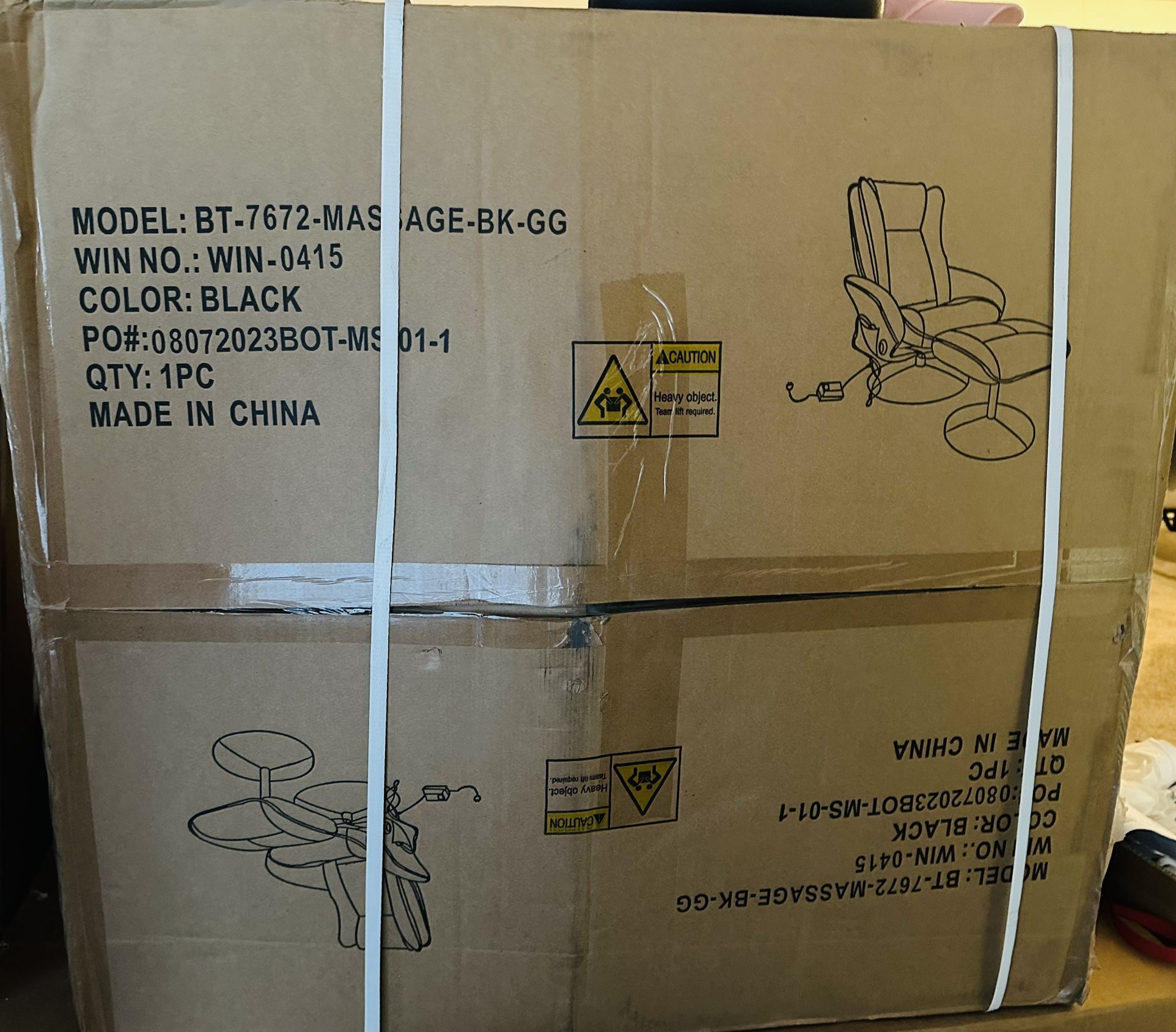 NEED GONE ASAP!!!!Flash Furniture Massage Chair With Ottoman- Price Negotiable