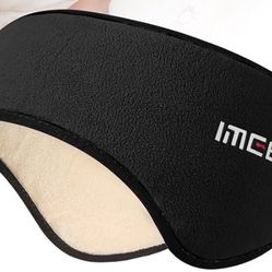 Sleep Mask & Earmuffs for Sleep - 2 in 1 Eye & Ear Mask, Comfortable & Soft for Side Sleepers (Black)