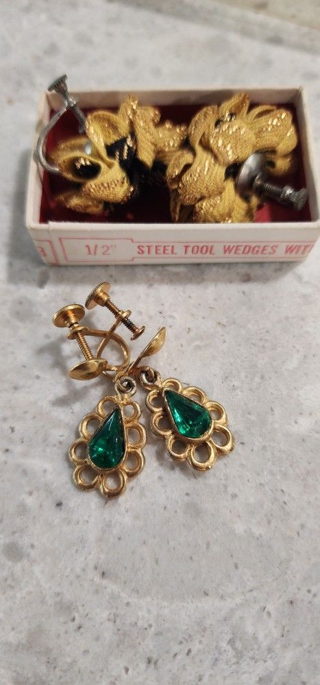 Vintage Lapels & Clip On Earrings