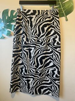 Zebra Print Skirt