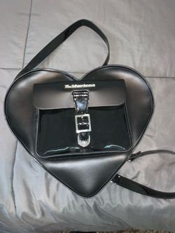 Dr.Martens Black Heart-shaped backpack/crossbody