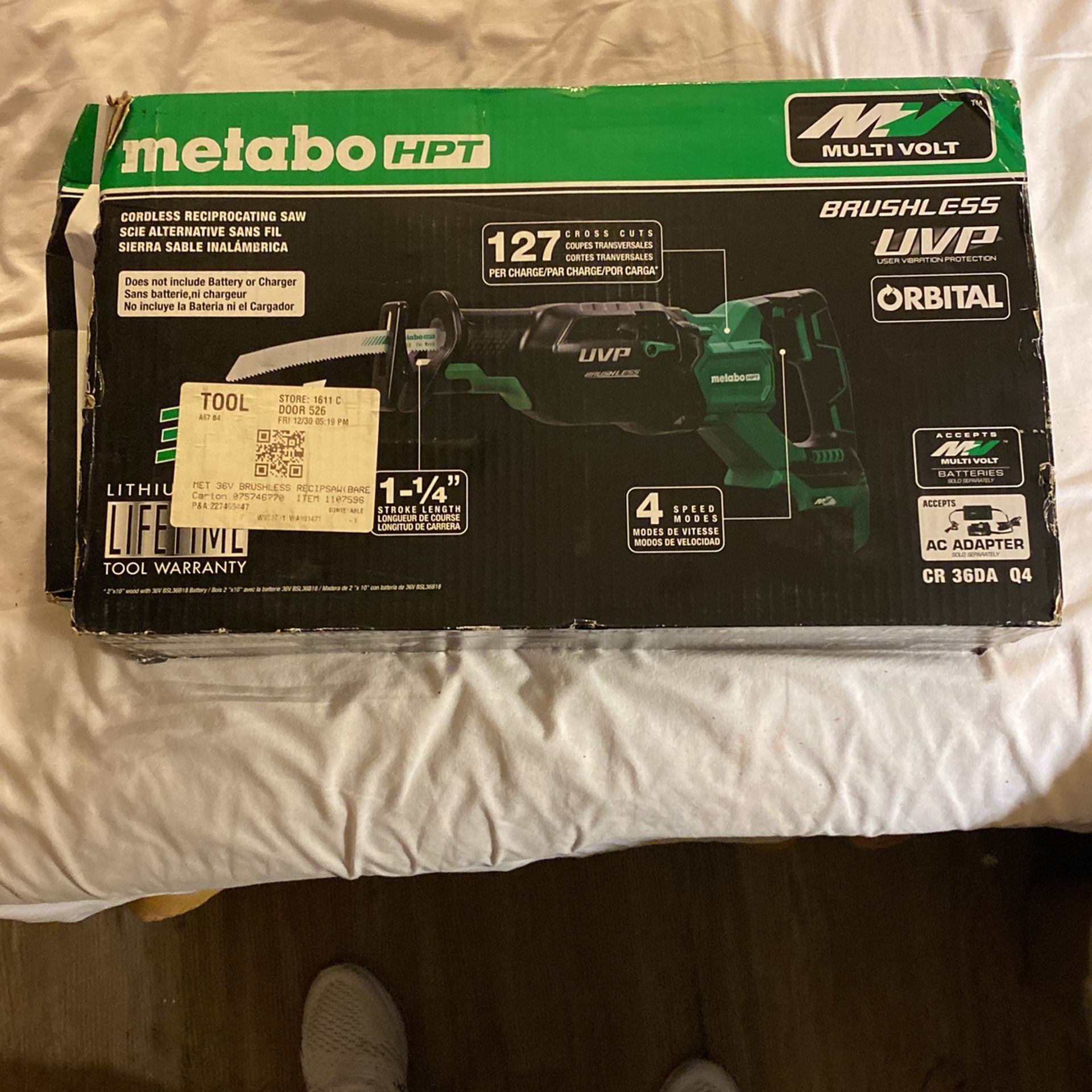Brushless Reciprócate Saw 36volts