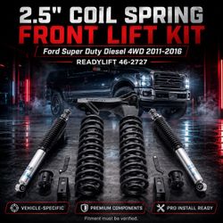 🔥 2.5" COIL SPRING FRONT LIFT KIT W/BILSTEIN SHOCKS - FORD SUPER DUTY DIESEL 4WD 2011-2016 🔥