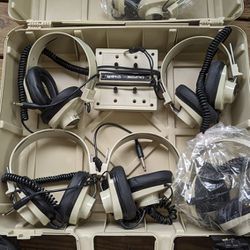 Califone 1214av-py Headphones And Center Box