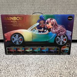 New Rainbow High 8-in-1 Light up Color Change Car