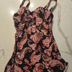 Alex Marie Paisley Print One Piece Swimsuit Women's Size Small
